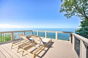 Modern Lake Michigan Home with 3 Lakefront Decks!